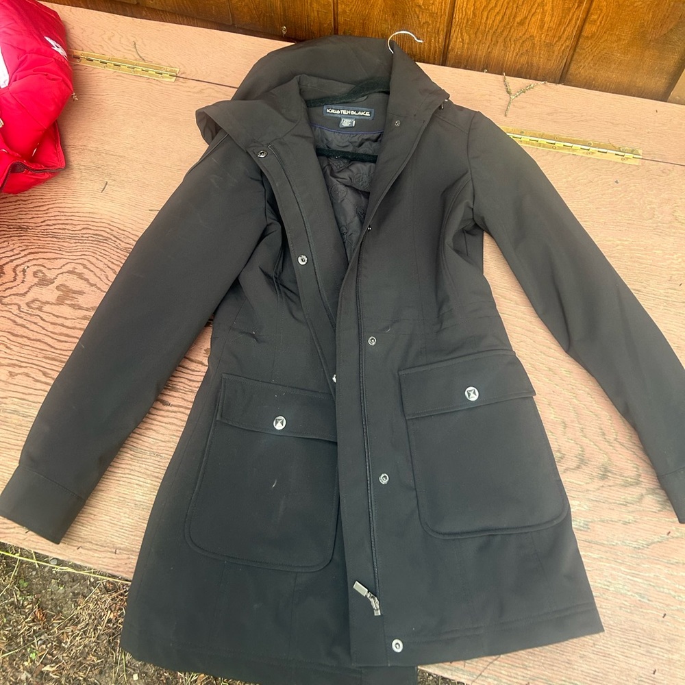 Black Womens Rain coat